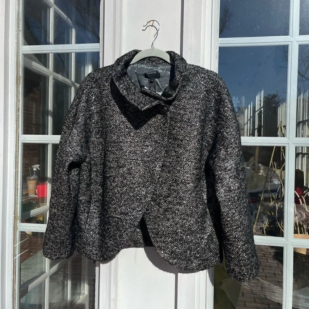 J Crew Collection Metallic Mohair Tweed Jacket NWT - Picture 9 of 13